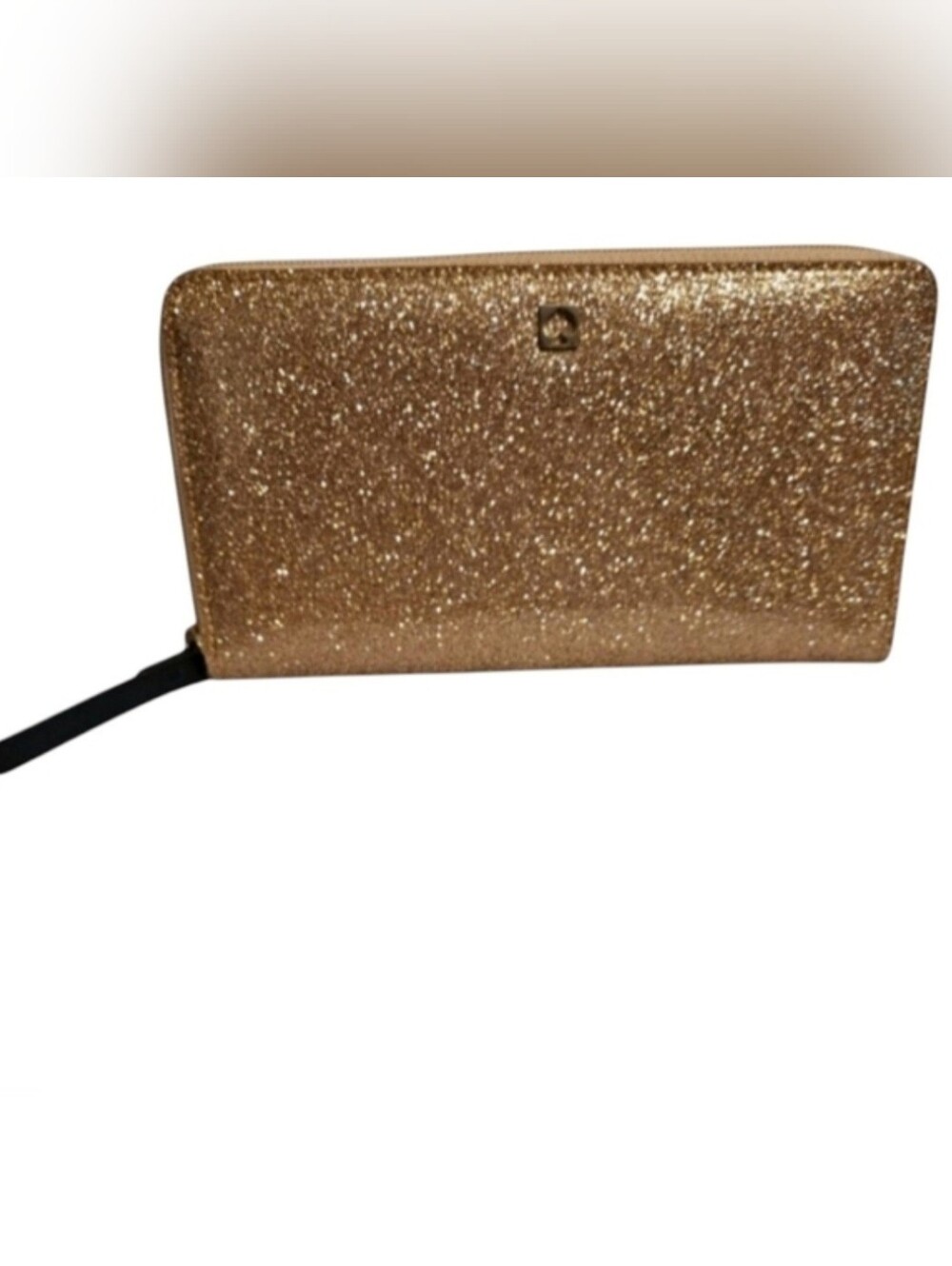 Kate Spade Mavis Street Neda Continental Zip Wallet, Sparkle Rose Gold